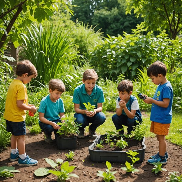 Comment sensibiliser les jeunes enfants à l'importance de la biodiversité dans leurs propres jardins ?