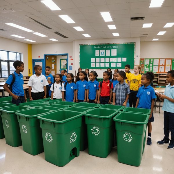 Comment les écoles peuvent-elles intégrer des programmes de recyclage dans leur fonctionnement quotidien ?